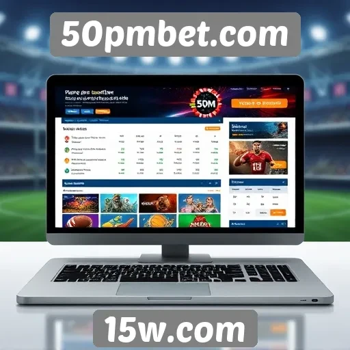 Interface e usabilidade do site 50pmbet